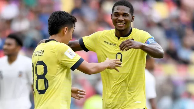 Ecuador humilló 9-0 a Fiyi y clasificó a octavos del Mundial Sub-20