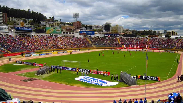 El Atahualpa, el estadio de la ciudad de Quito (Ecuador).