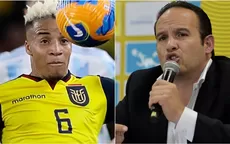 Ecuador a Qatar 2022: Presidente de la FEF se pronunció tras anuncio de la FIFA - Noticias de byron castillo