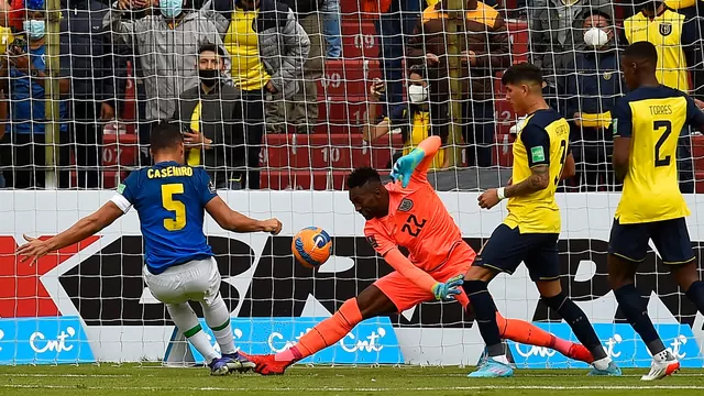Ecuador vs Brasil: Casemiro puso el primero del partido y silenció el Casa Blanca