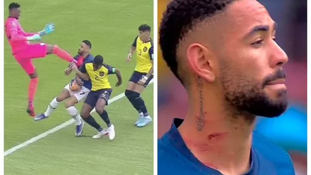 Ecuador vs Brasil: Domínguez fue expulsado tras patada a lo 'Chiquito' Flores y no jugará ante Perú
