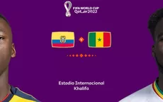 Ecuador vs. Senegal: Conoce las alineaciones del partido por el grupo A - Noticias de palmeiras
