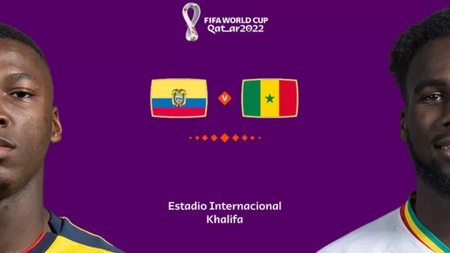 Ecuador vs. Senegal: Conoce las alineaciones del partido por el grupo A