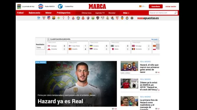 Eden Hazard al Real Madrid: así informó la prensa española sobre el fichaje-foto-1