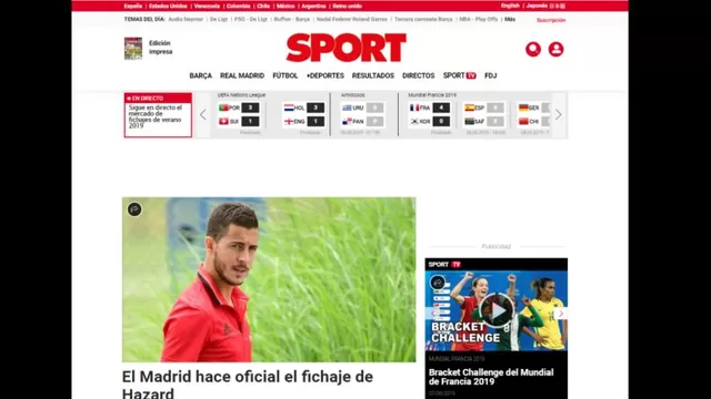 Eden Hazard al Real Madrid: así informó la prensa española sobre el fichaje-foto-3