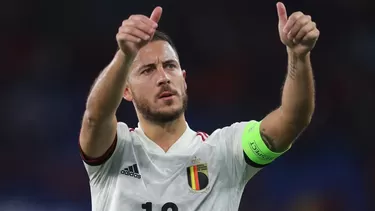 Hazard disputó 126 partidos con Bélgica. | Foto: AFP/Video: FIFA