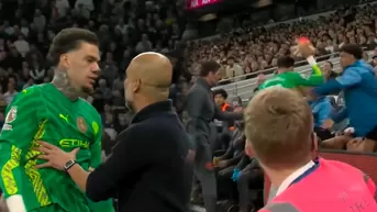 Ederson explotó con Guardiola por cambiarlo del Manchester City vs Tottenham