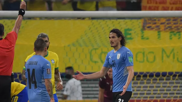 Uruguay cayó goleado 4-1 ante Brasil por la fecha 12 de las Eliminatorias. | Foto: AFP