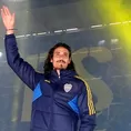 Edinson Cavani fue ovacionado por los hinchas de Boca en su presentación