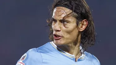 Edinson Cavani fue expulsado del Chile-Uruguay. Foto: AFP