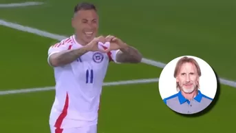 Eduardo Vargas anotó el primer gol de Chile con Ricardo Gareca como DT