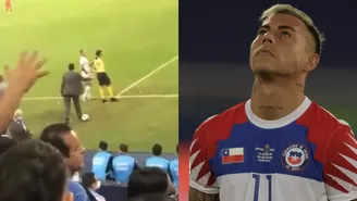 Hinchas ecuatorianos le gritaron a Eduardo Vargas cuando iba a ingresar al partido. | Video: Twitter