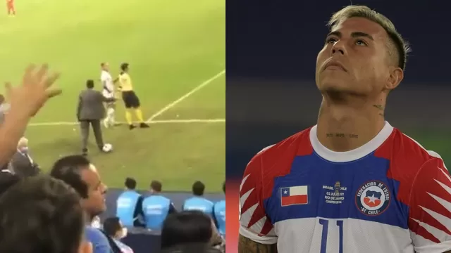 Hinchas ecuatorianos le gritaron a Eduardo Vargas cuando iba a ingresar al partido. | Video: Twitter