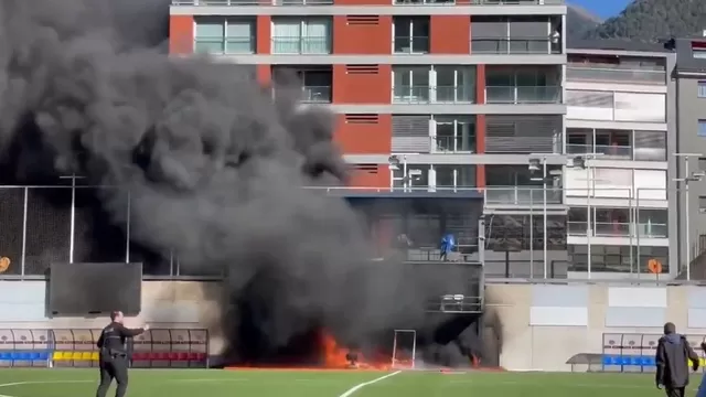 Eliminatorias: Estadio de Andorra sufre incendio antes del duelo ante Inglaterra