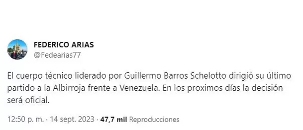 Federico Arias, periodista de ABC. | Fuente: X