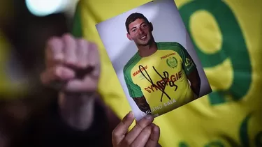 Emiliano Sala, de 28 años, desapareció en un accidente de avión el 21 de enero | Foto: AFP.