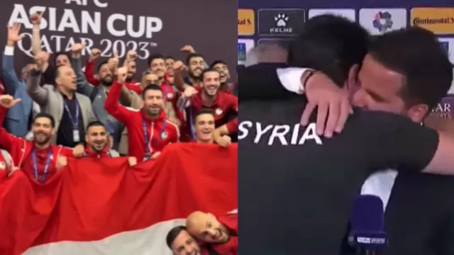 Hinchas e incluso periodistas se emocionaron al saber que Siria pasó a los octavos de final de la Copa Asia / Video: N Deportes