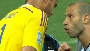 La emocionante arenga de Javier Mascherano a Sergio Romero La emocionante arenga de Javier Mascherano a Sergio Romero
