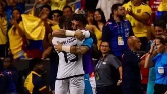 Enner Valencia celebra el 1-0 a favor de Ecuador en amistoso / Foto: La Tri / Foto: Fox Sports