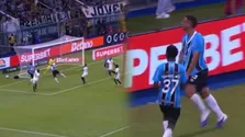 Noriega anotó su primer gol con Gremio para el 1-0 ante Mineiro