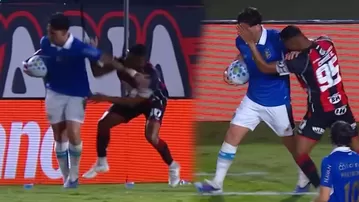 Erick Noriega fue agredido por jugador de Vitória y protagonizó tenso momento en el Brasileirao