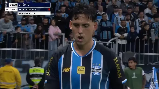 Erick Noriega fue expulsado del Gremio vs Bolívar / Foto: DSports