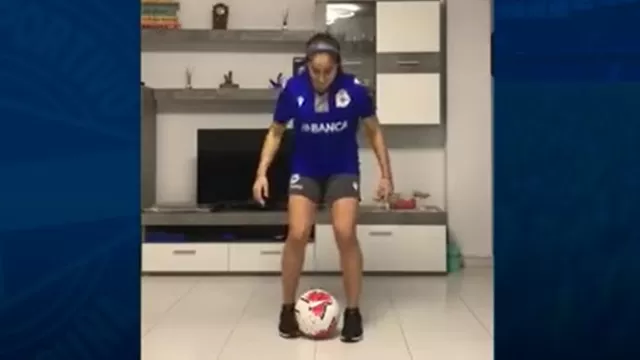 Carolina Arbeláez, futbolista colombiana de 25 años. | Video: Instagram