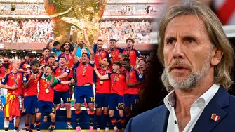 Ricardo Gareca fue duro con España pese a ganar el Mundial 2026 / Foto: Bicolor+ y Selección de España / Video: Memedeportes