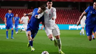 Álvaro Morata marcó para los ibéricos y  Bakasetas  anotó el empate de tiro penal. | Video: Direc TV