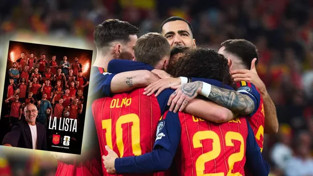 España presentó su lista de convocados para el Mundial 2026 y sorprendió que no haya ninguno del Real Madrid / Foto: X Selección España