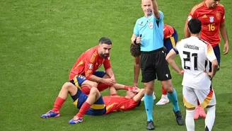 Pedri salió lesionado tras dura entrada de Kroos / Foto: Captura / Video: ESPN