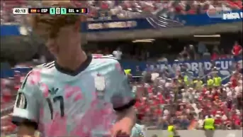 Tras espectacular pase de De Bruyne: De Ketelaere y el gol del 1-1 entre España vs. Bélgica