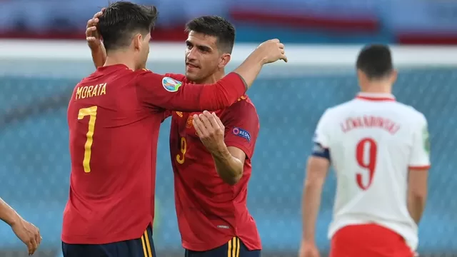 España vs. Polonia: El VAR validó gol de Álvaro Morata para el 1-0 en Sevilla
