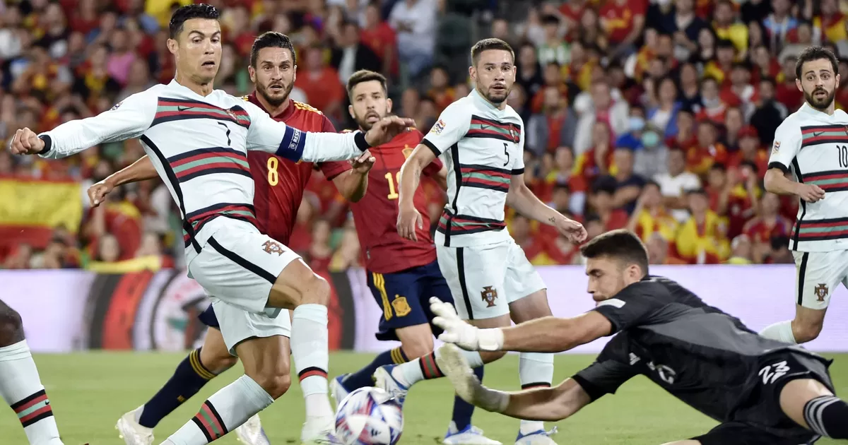 Espanha empatou 1-1 com Portugal no início da UEFA Nations League
