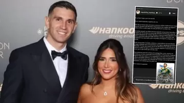 Esposa del 'Dibu' Martínez revela que el portero jugó el Mundial 2026 con el dedo roto