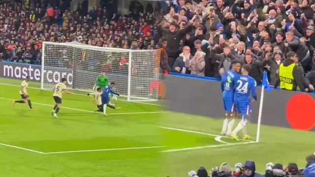 Estevao Willian anotó un tremendo golazo en la victoria del Chelsea sobre Barcelona por la Champions League / X