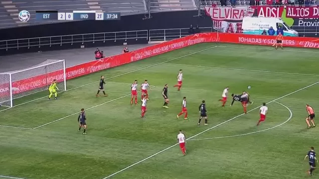 Estudiantes selló 3-0 ante Independiente con golazo de chalaca de Kalinski