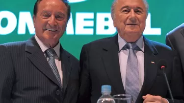 Eugenio Figueredo fue la mano derecha de Joseph Blatter (Foto: Archivo AFP)