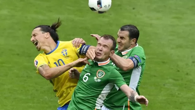 Euro 2016: Suecia con Ibrahimovic empató 1-1 en su debut ante Irlanda