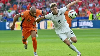 Austris superó 3-2 a Países Bajos y se metió a octavos de la Eurocopa 2024 / AFP