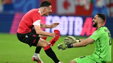 Los jugadores de la selección de Georgia recibieron un gran premio tras clasificar a octavos / Foto: AFP