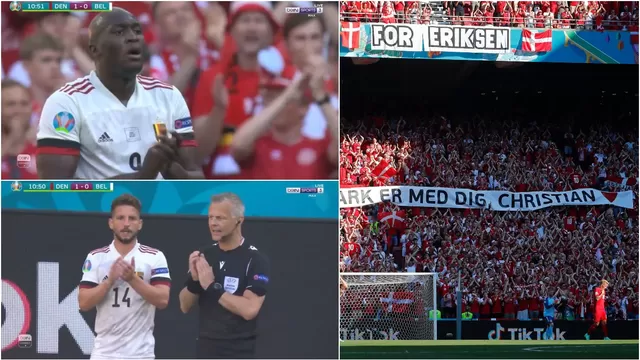 Eurocopa: El impactante homenaje a Christian Eriksen en el Dinamarca-Bélgica