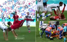 Eurocopa: Mario Fernandes sufrió una brutal caída en el Finlandia vs. Rusia - Noticias de mario-balotelli