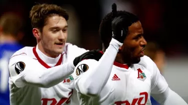 Farfán en el triunfo del Lokomotiv. Foto: Lokomotiv