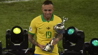 Everton marcó tres goles en la Copa América 2019. | Foto: AFP