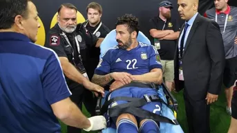 Ezequiel Lavezzi y la escalofriante imagen de su brazo tras la caída