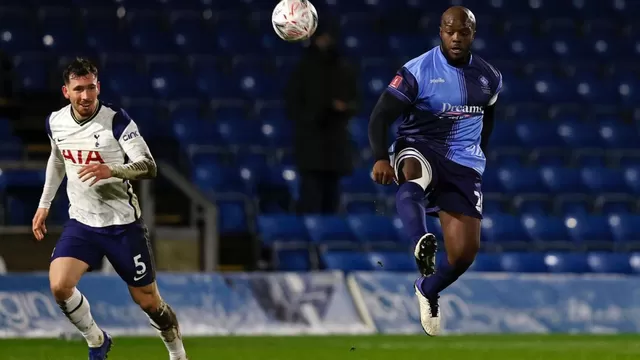 FA Cup: Tottenham remontó y venció 4-1 al Wycombe de Adebayo Akinfenwa