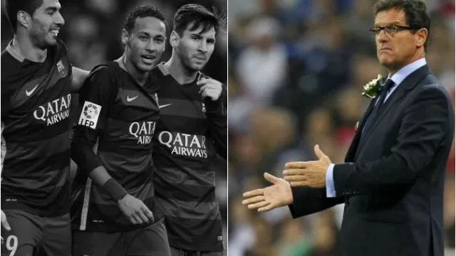 Fabio Capello: Lionel Messi, Luis Suárez y Neymar &quot;están muertos&quot;