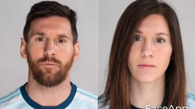 El FaceApp llegó al fútbol.