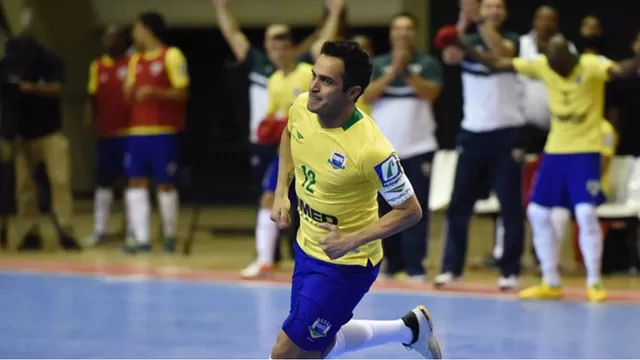 Falcao y su golazo en su despedida de la selección brasileña de futsal